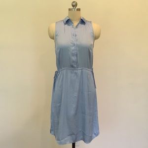 H and M Sleeveless Silk Shirtdress, size 4
